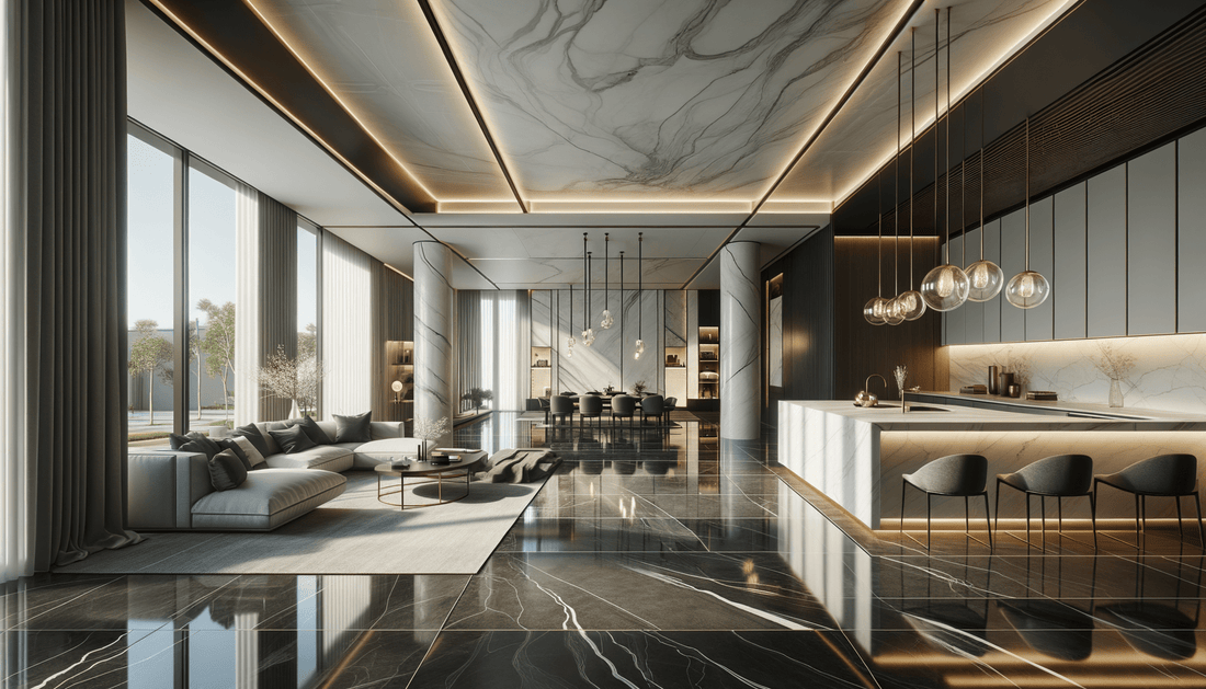 Designing With Impact Using Large Slabs of Porcelain Tile - Zicana Boutique