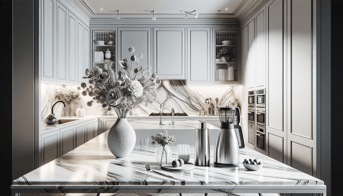 Elevate Designs: Pair Marble Countertops with White Cabinets - Z Boutique by Marble Couture