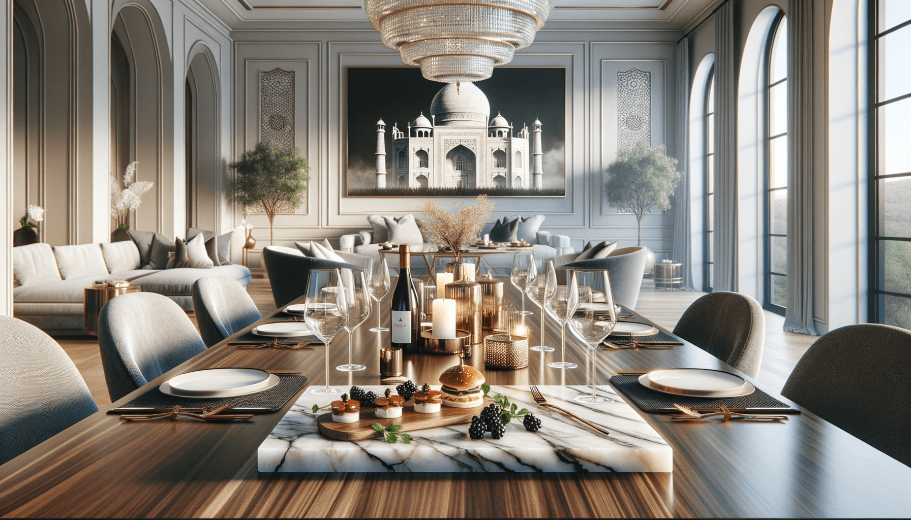 Elevate Entertaining Elegance with a Taj Mahal Quartzite Tray – Zicana ...