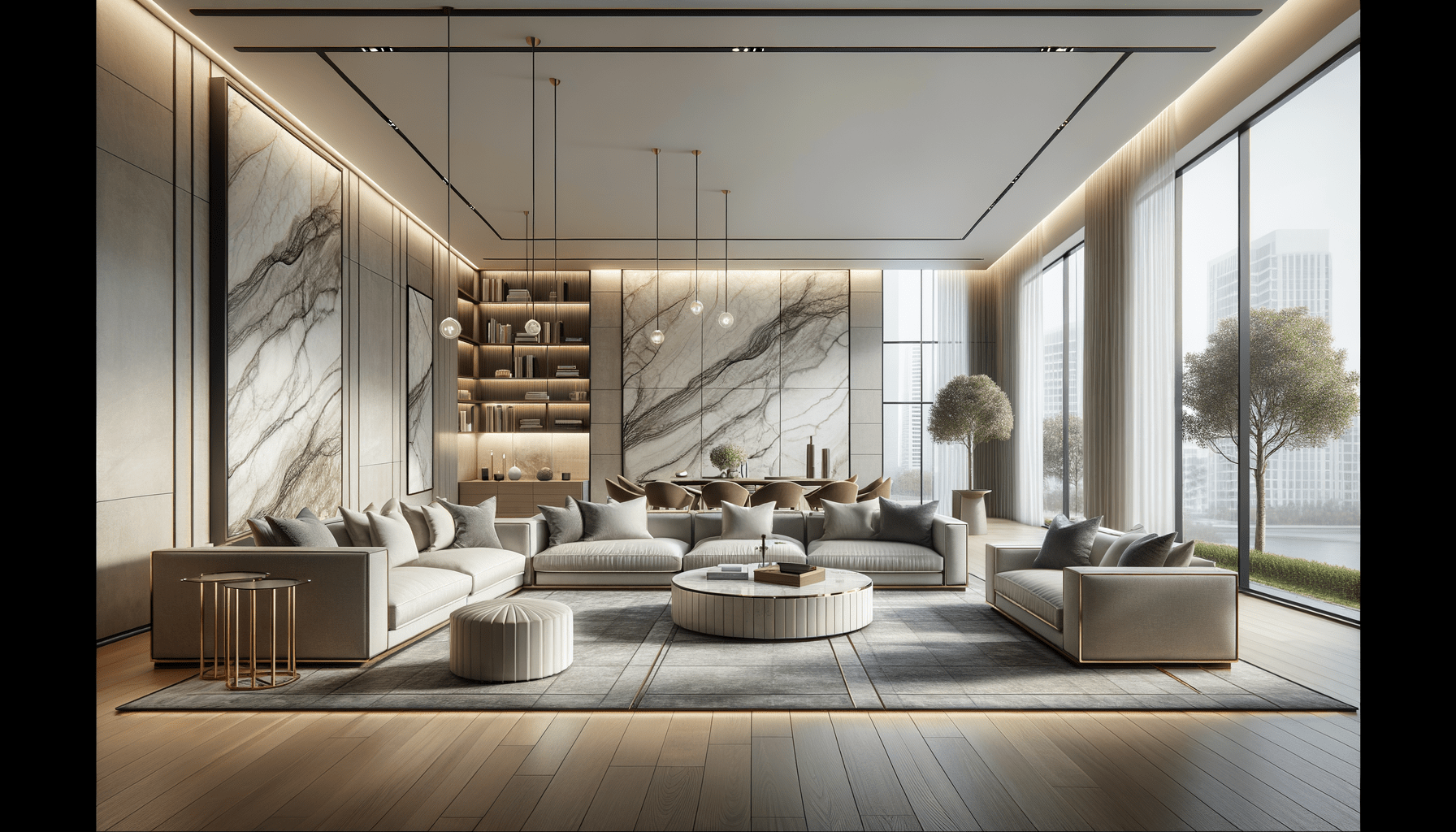 Elevate Interiors with Book Matched Porcelain Slabs Elegance – Zicana ...