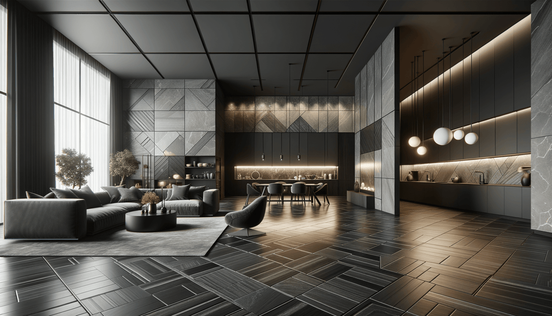 Elevate Interiors with Dark Colour Porcelain Slabs Today - Zicana Boutique