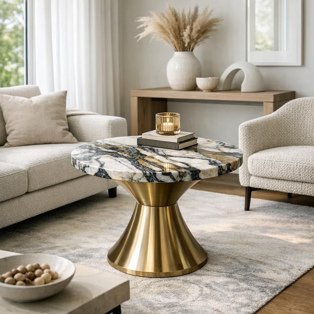 Elevate Interiors with the Calypso Side Table - Marble Couture – Zicana ...