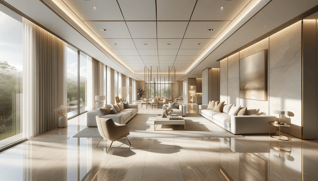 Elevate Interiors with Timeless Porcelain Slabs Cream Elegance - Zicana Boutique