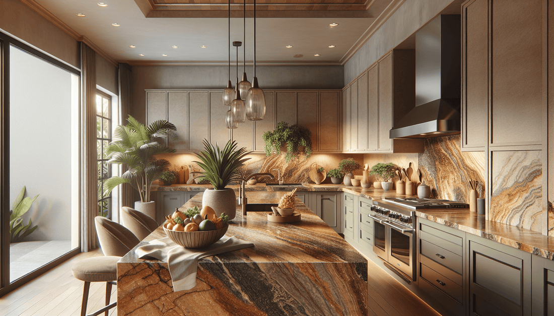 Elevate Interiors with Tropical Brown Granite Countertops - Z Boutique by Marble Couture