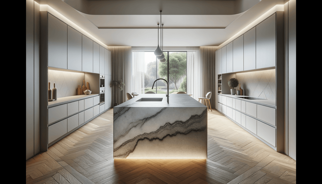 Elevate Kitchens with a Sleek Dekton Waterfall Island Design - Zicana Boutique