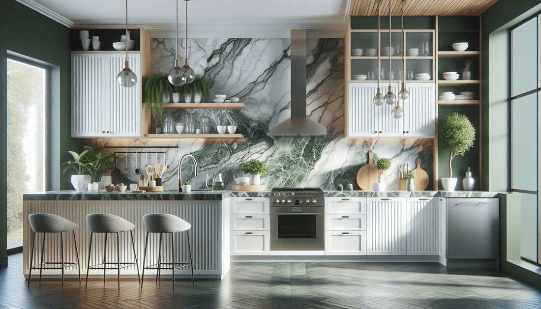 Elevate Kitchens with Exquisite Green Marble Countertops - Z Boutique by Marble Couture