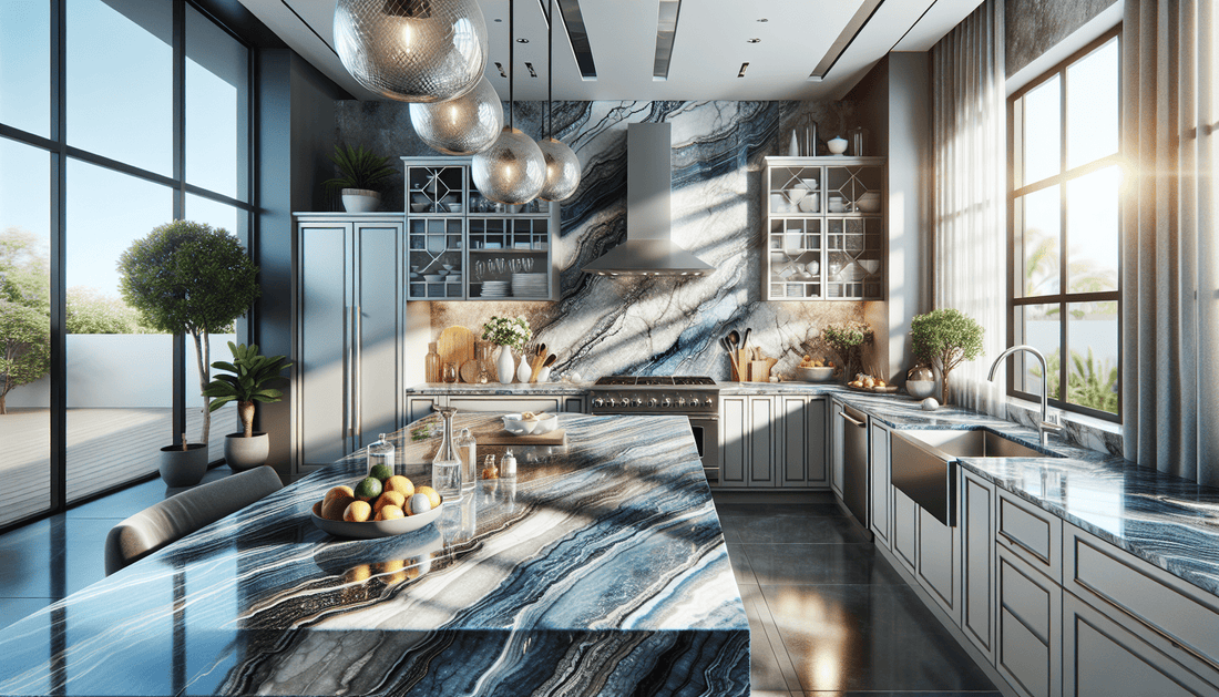Elevate Kitchens with River Blue Granite Countertops - Z Boutique by Marble Couture