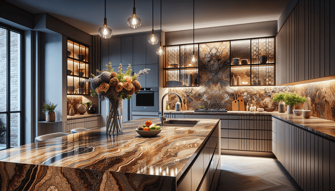 Elevate Spaces with Brown Tan Granite Countertops Expertise - Z Boutique by Marble Couture