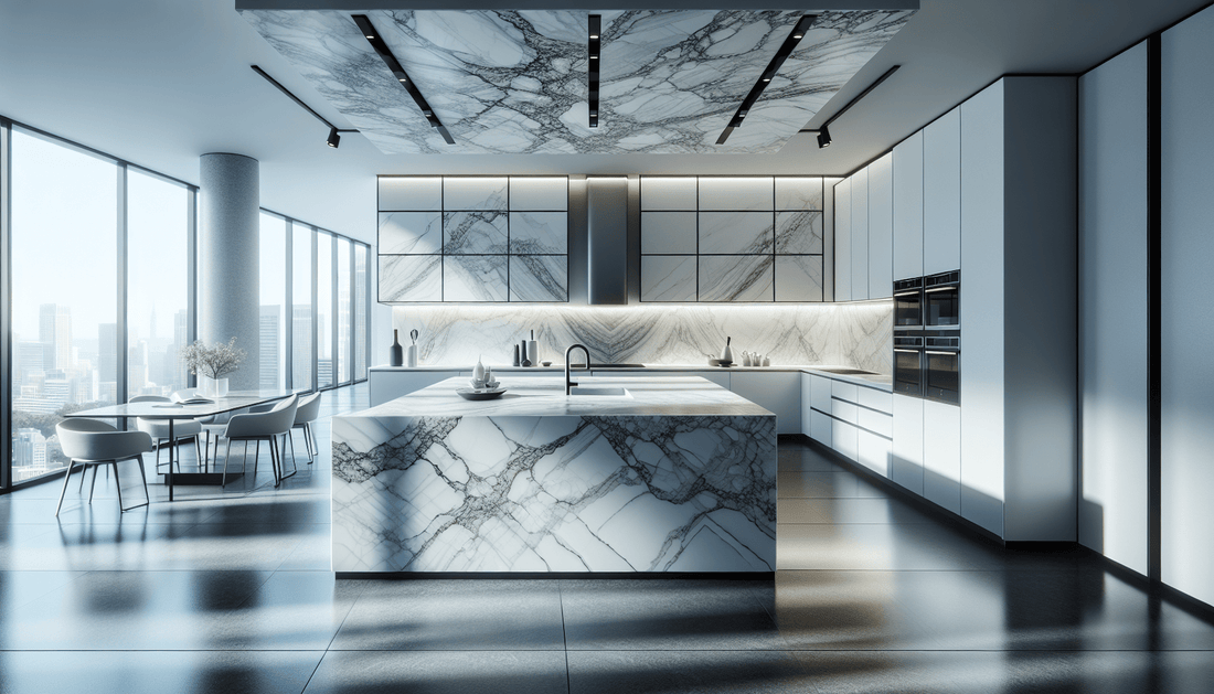 Elevate Spaces with Elegant White Granite Veining Insights - Z Boutique by Marble Couture