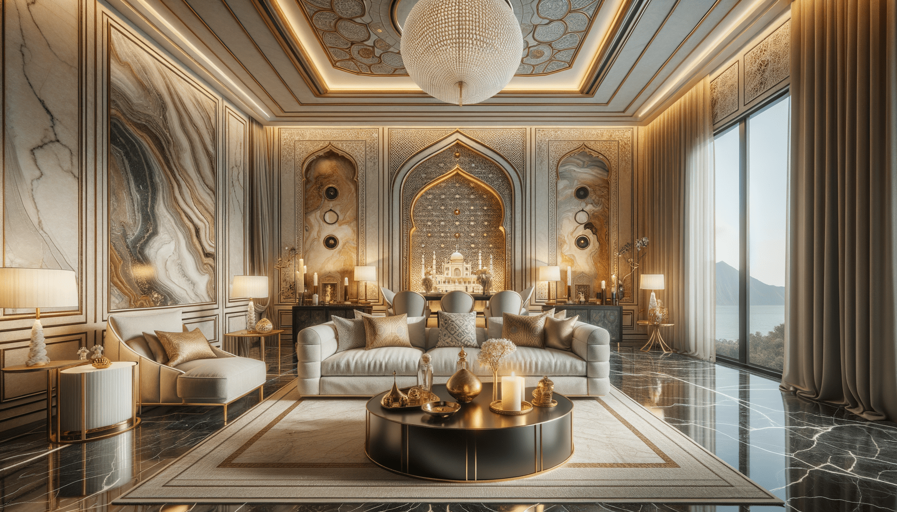 Elevate Spaces with Taj Mahal Quartzite Wallpaper Elegance – Zicana ...