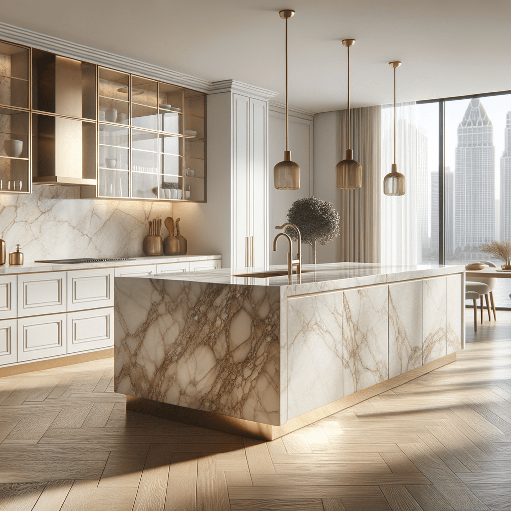 Elevate Your Kitchen with Taj Mahal Quartzite Countertop – Zicana Boutique