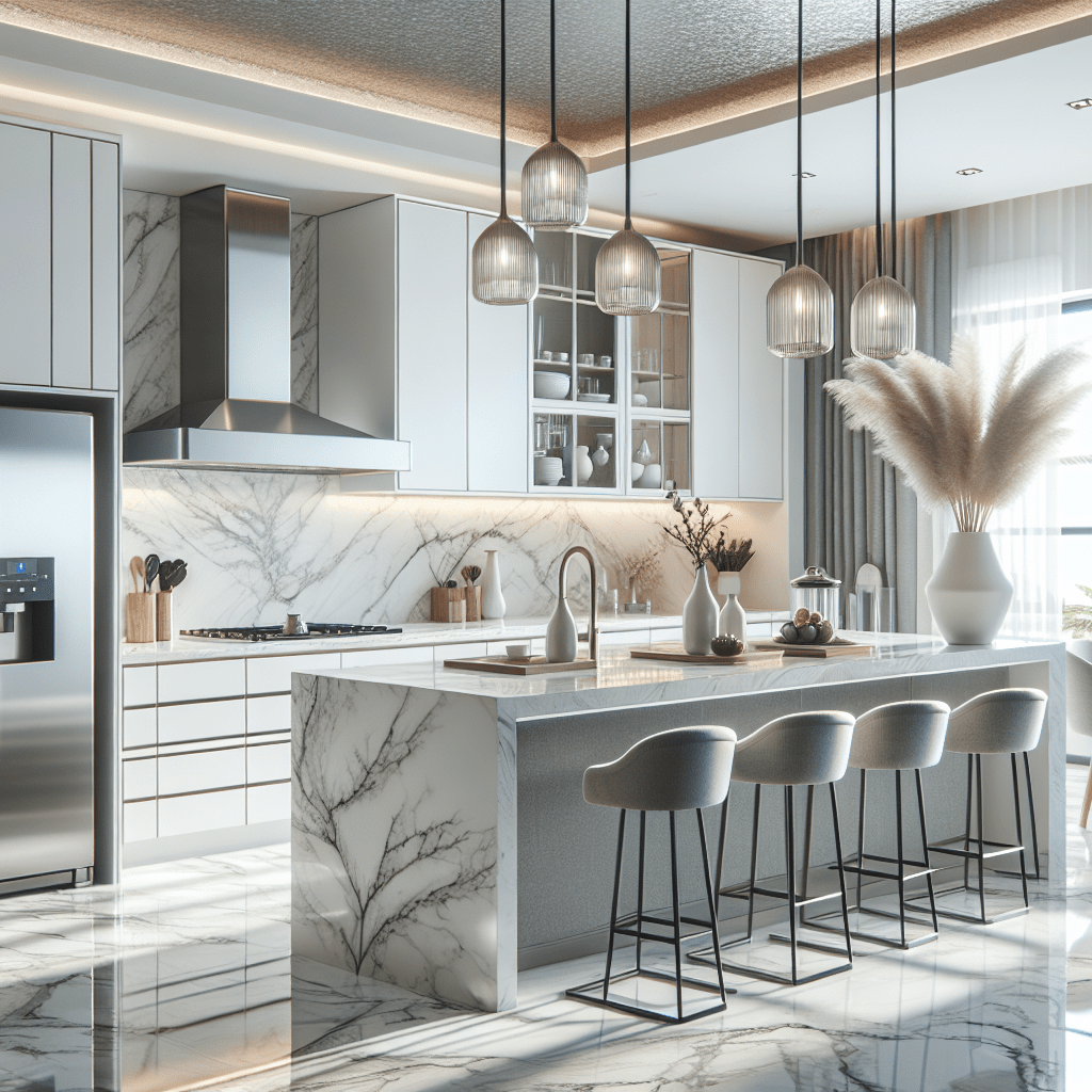 Elevate Your Space with Elegant White Granite Countertops – Zicana Boutique