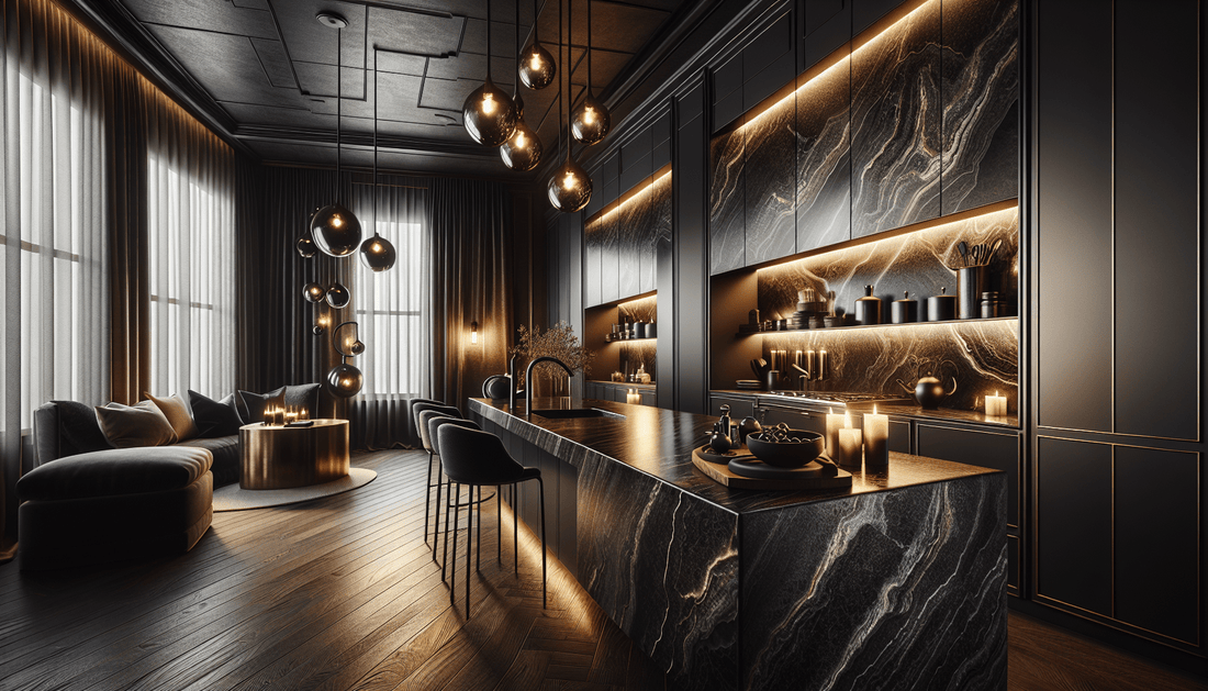 Elevate Your Space with Zicana's Luxurious Black Pearl Granite - Z Boutique by Marble Couture