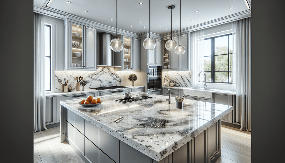 Enhance Spaces with Galaxy White Granite Countertops - Z Boutique by Marble Couture
