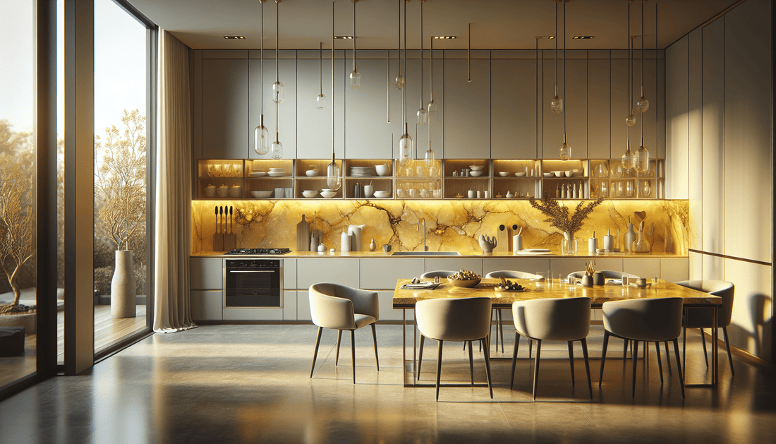 Enhance Your Space with Elegant Yellow Quartz Countertops - Z Boutique by Marble Couture