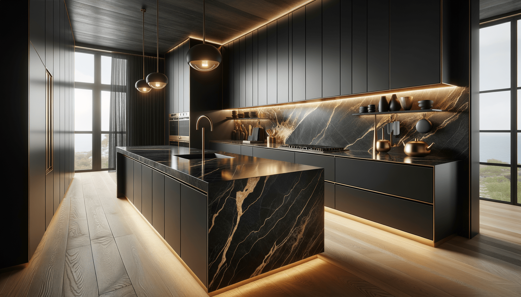 Eternal Noir Silestone Design Inspiration for Luxurious Stone Interior ...