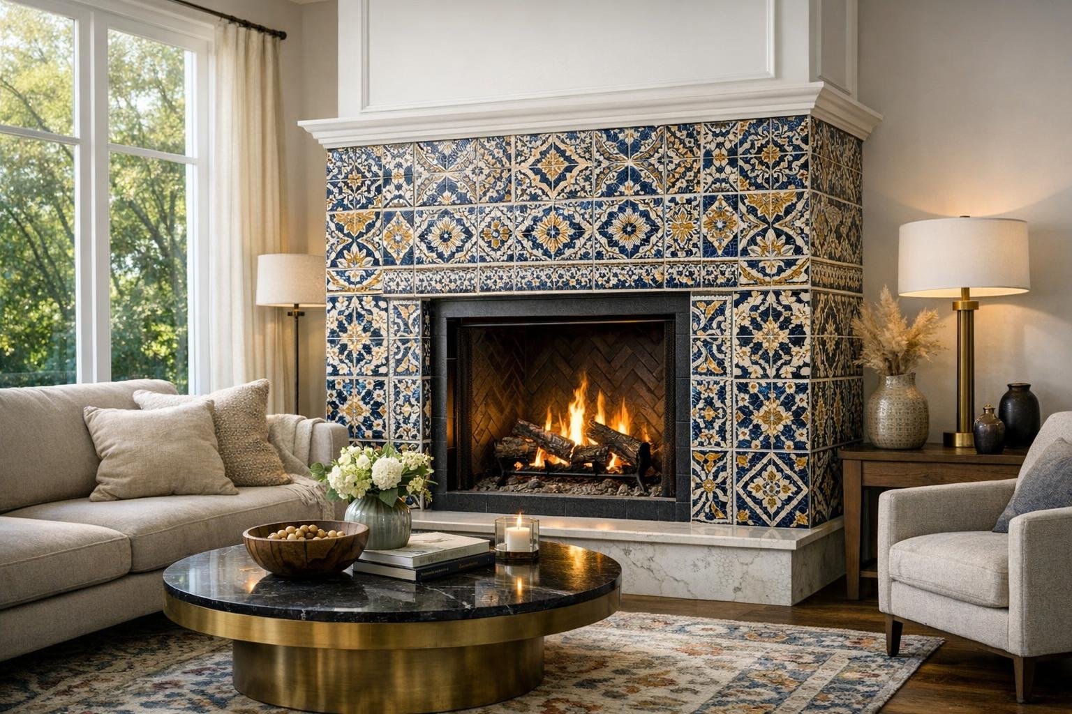 Inspirational Tiled Fireplaces Ideas for Elegant Home Designs – Zicana ...