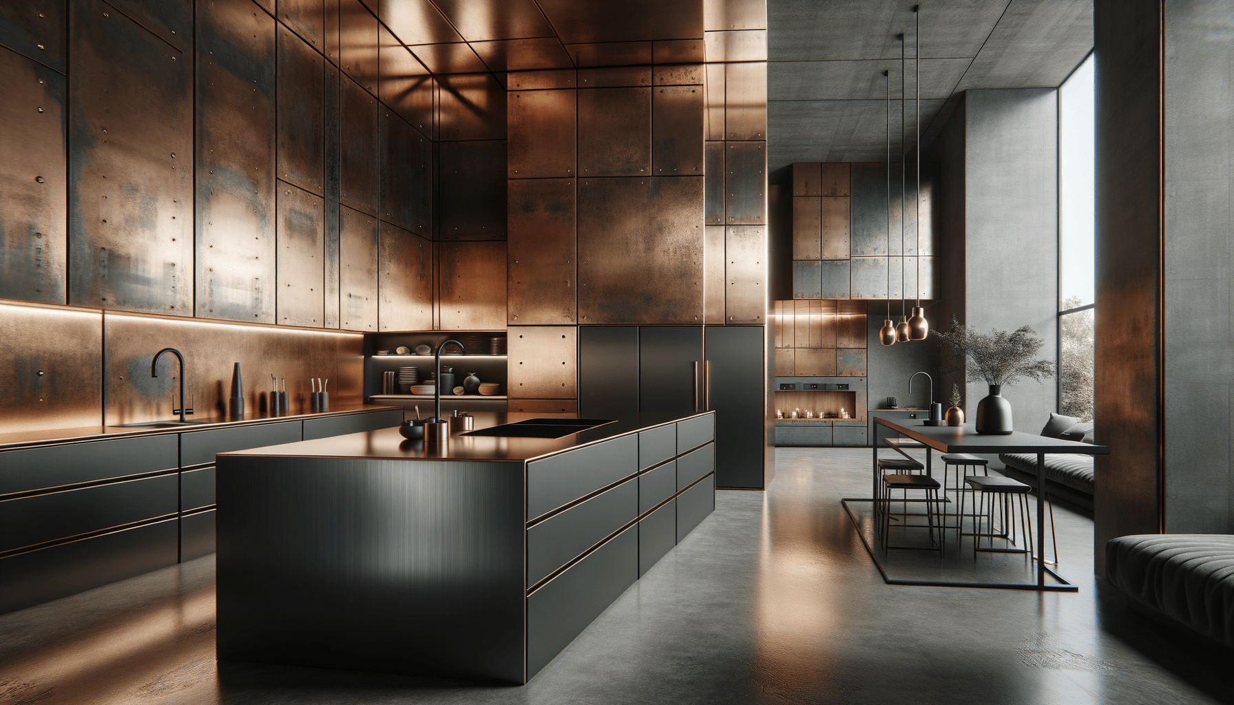 Iron Copper Neolith Surfaces for Bold, Modern Design Solutions – Zicana ...