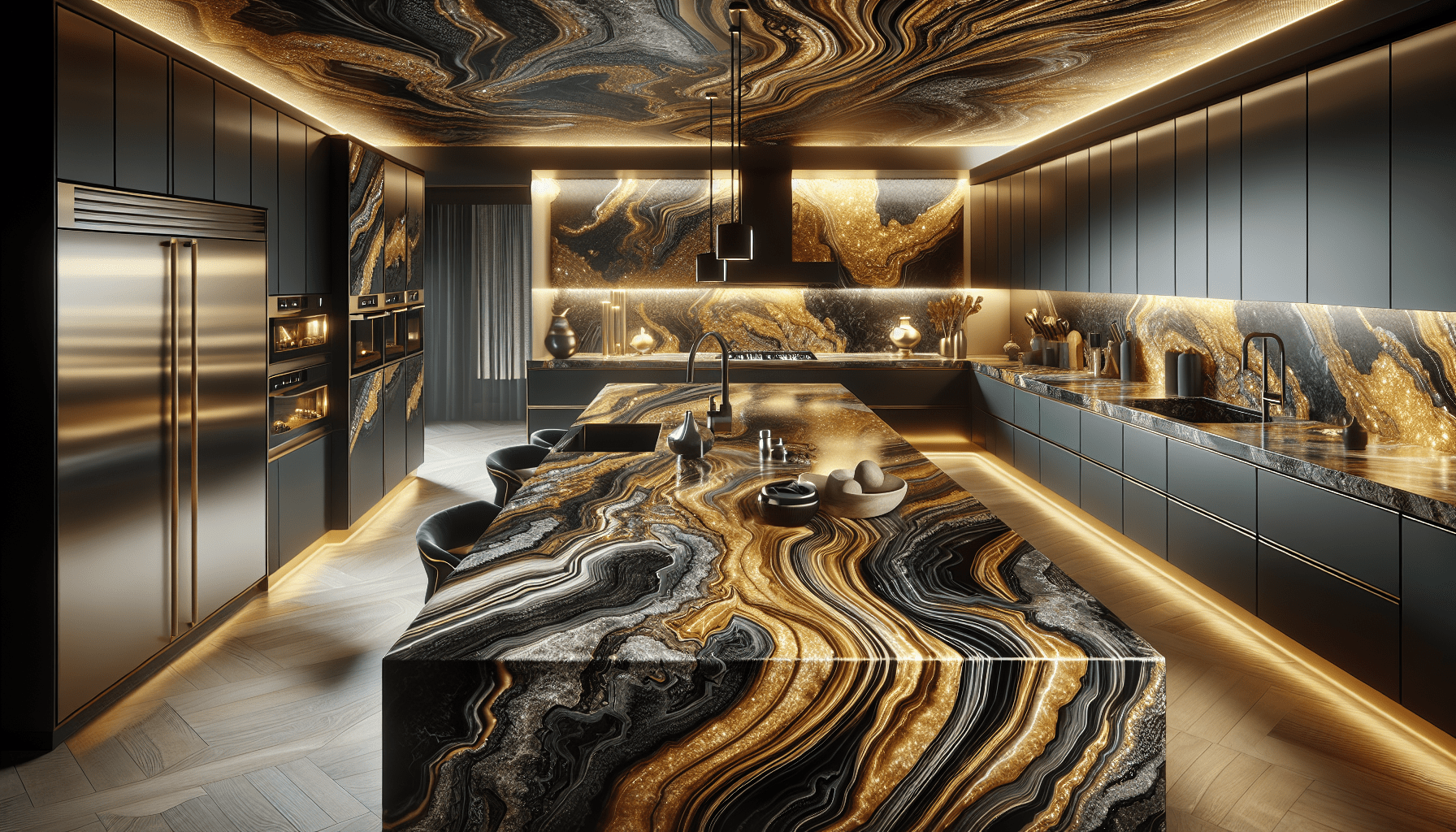 Magma Gold Granite Countertops: Luxe Elegance for Discerning
