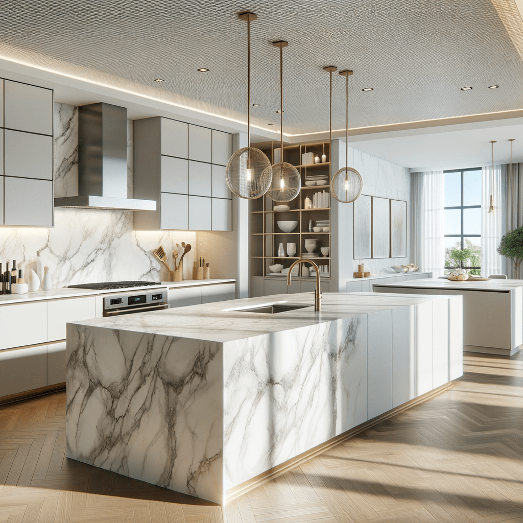 MSI Q Quartz Calacatta Elysio Ideas for Luxe Spaces – Zicana Boutique