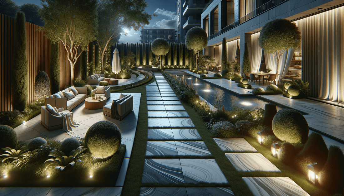Porcelain Slabs Garden Ideas for Luxurious Outdoor Spaces - Zicana Boutique