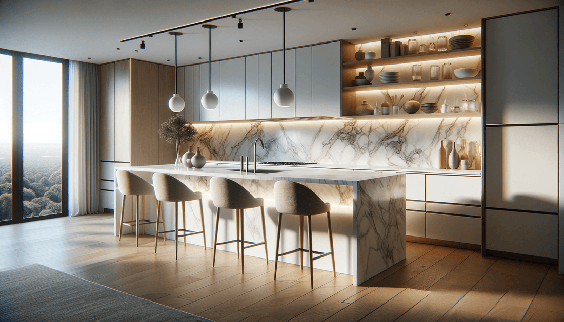 Porcelain splashback cost guide for luxury stone interiors - Zicana Boutique