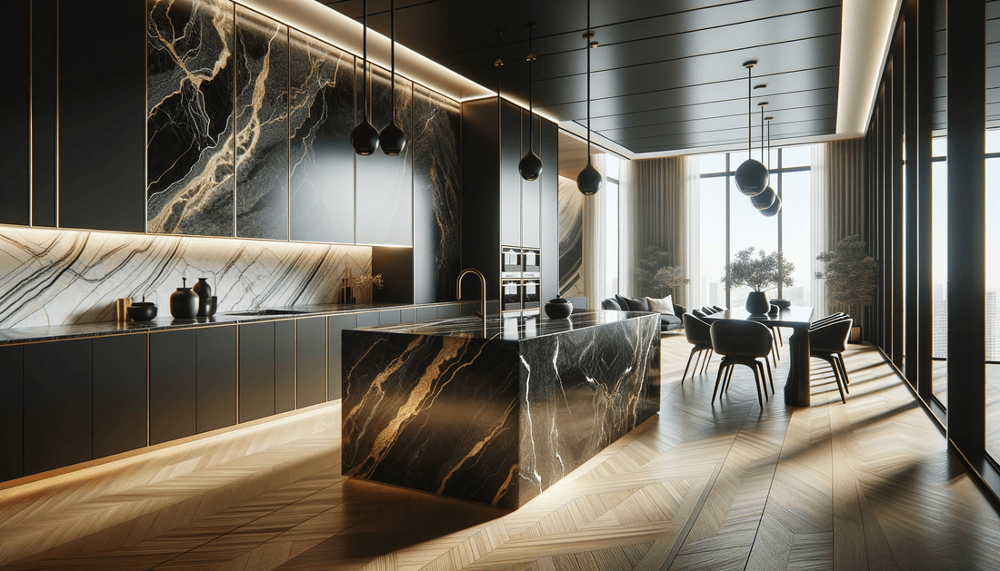 Stone Sahara Noir Florim Elegance Redefined for Modern Spaces - Zicana Boutique