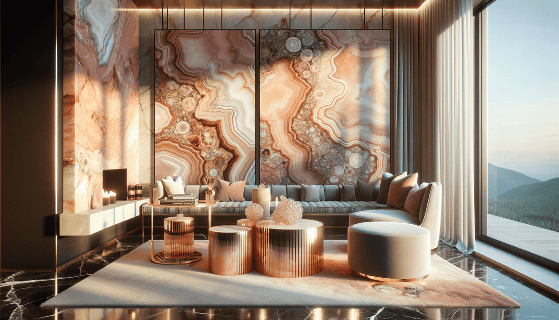 Stunning Pink Onyx Slabs: Elevate Interiors with Luxury - Z Boutique by Marble Couture