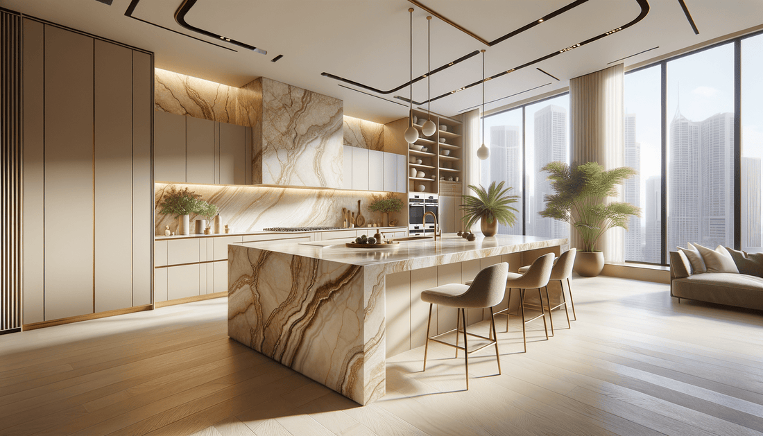 Taj Mahal Quartzite Brisbane Elegance for Luxe Stone Designs - Zicana Boutique