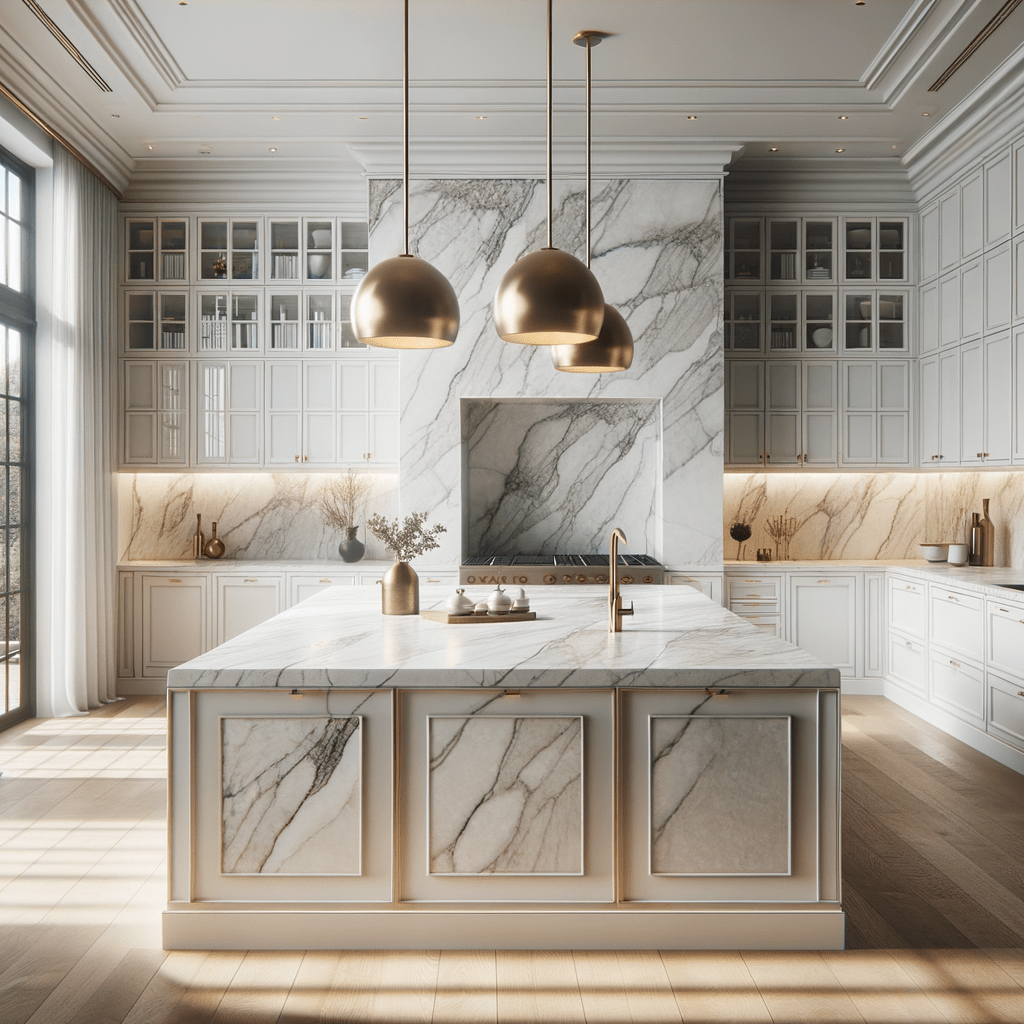 Taj Mahal Quartzite Brushed Elegance for Luxe Interiors – Zicana Boutique