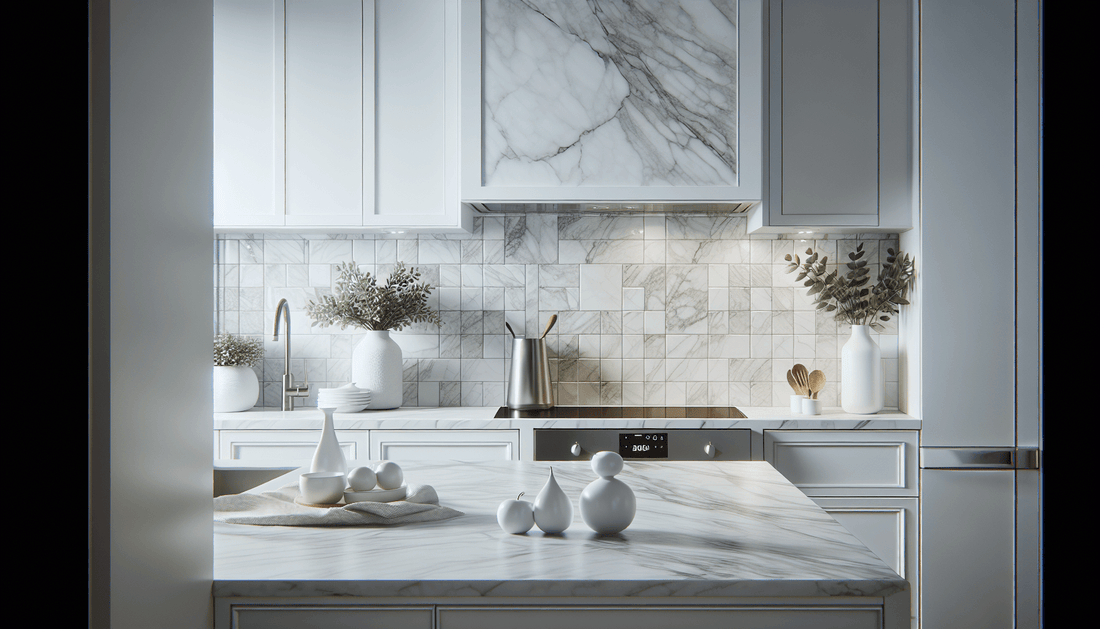 Timeless Elegance: White Marble Backsplash Tile Inspirations - Z Boutique by Marble Couture