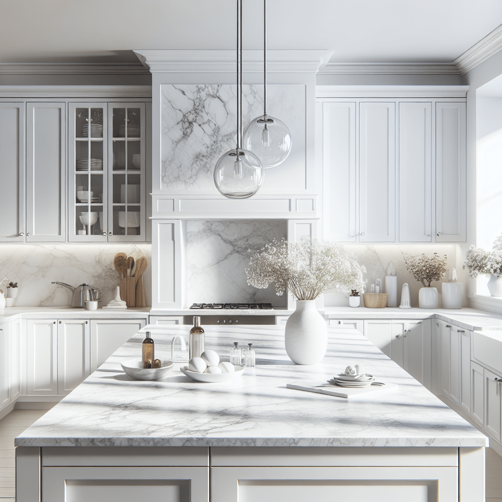 Top Quartz Countertops for Elegant White Cabinet Designs – Zicana Boutique
