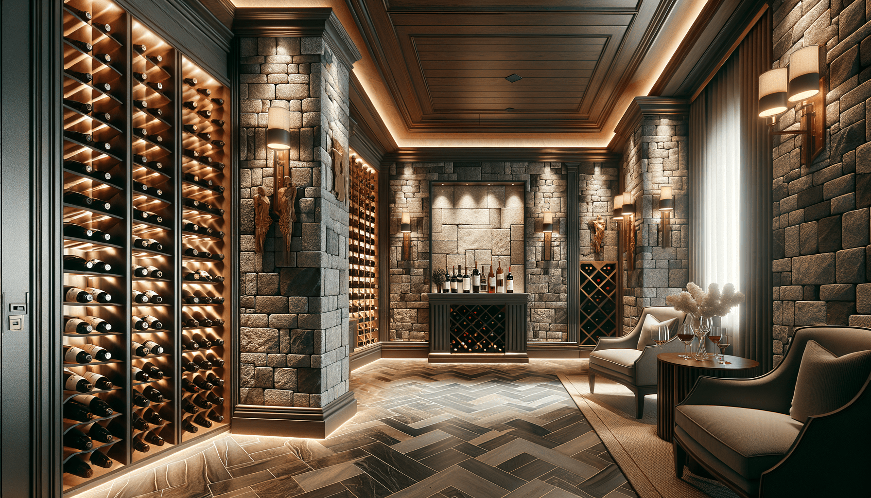 Z-Boutique Wine Room: Elevate Your Stone Design Inspiration – Zicana ...