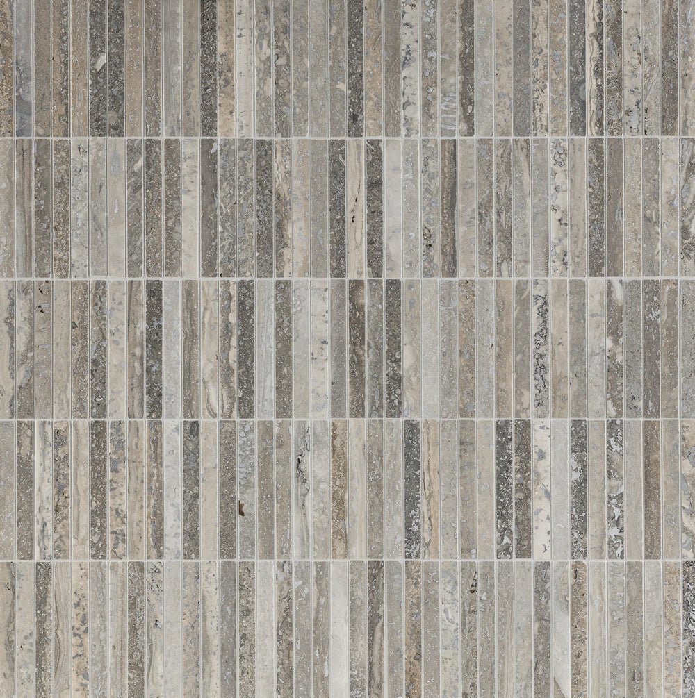 Abbey Road Ocean Blue Travertine Mosaic Artistic Tile - Zicana Boutique - 1