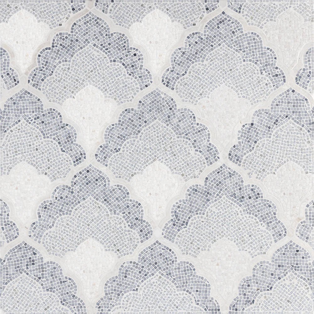 Adena by Lori Weitzner Blue Marble Mosaic Artistic Tile - Zicana Boutique - 1