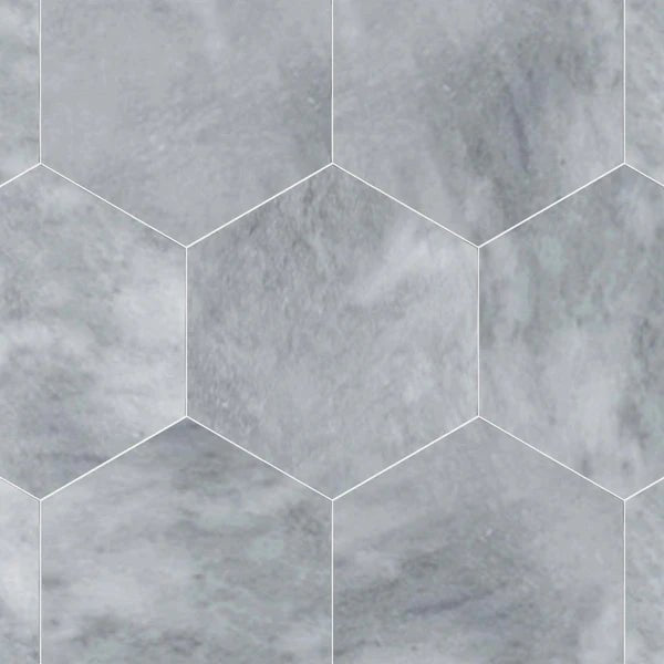 Afyon Grey Marble Field Tile 10 1/2'' Hexagon Zicana Boutique - Zicana Boutique - 1