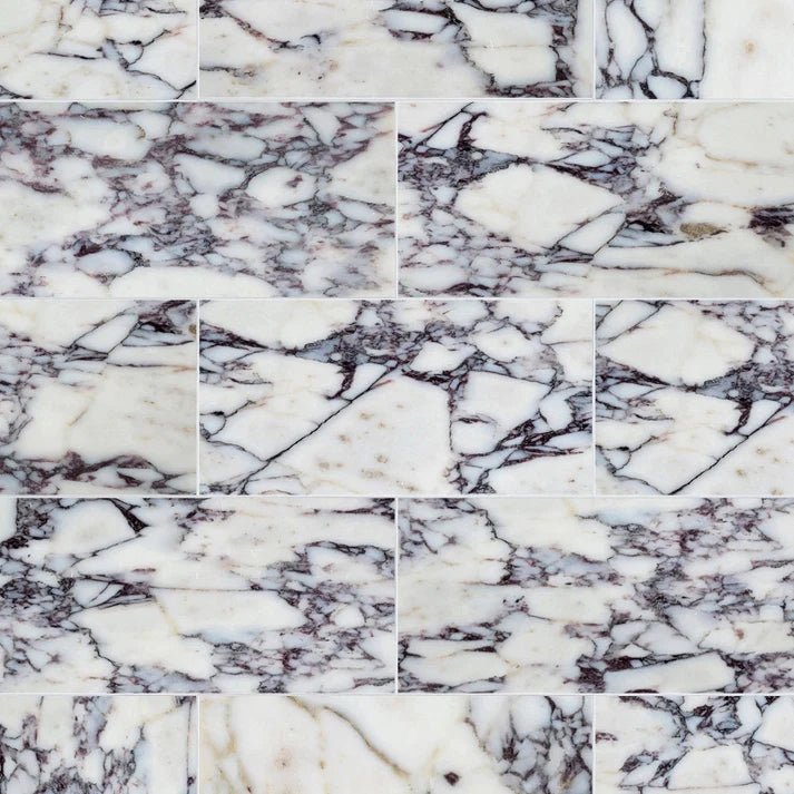 Afyon Violet Polished Marble Field Tile 6''x12'' Zicana Boutique - Zicana Boutique - 1
