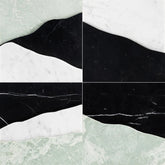 Ali Budd Kata Green Marble Dimensional Tile Artistic Tile - Zicana Boutique - 1