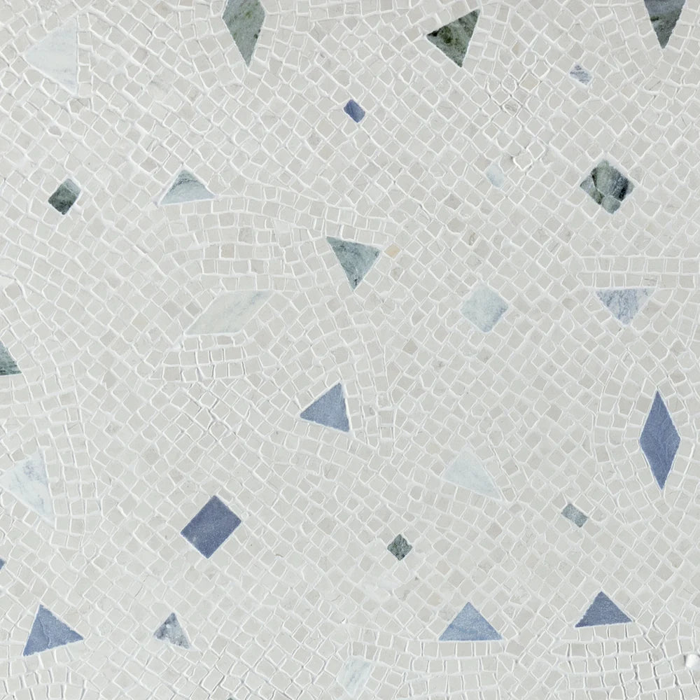 Alison Rose Artifact Bianco Antico Mosaic Artistic Tile - Zicana Boutique - 1