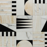 Alison Rose Euclid Large Onyx Waterjet Mosaic Artistic Tile - Zicana Boutique - 1