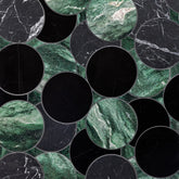 Alison Rose Sfera Verde Aurora Waterjet Mosaic Artistic Tile - Zicana Boutique - 1