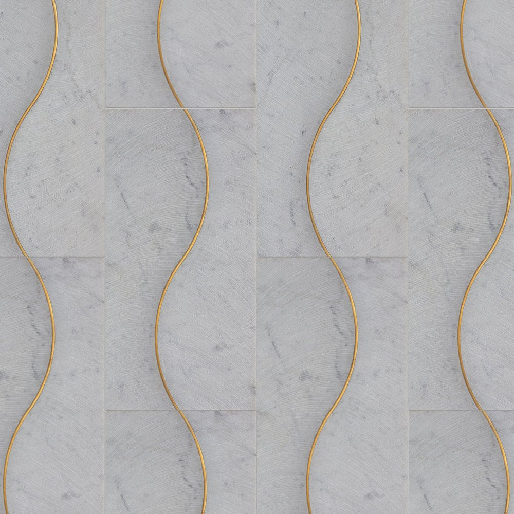 Alison Rose Zephyr Bianco Carrara Marble Dimensional Tile Zicana Boutique - Zicana Boutique - 1