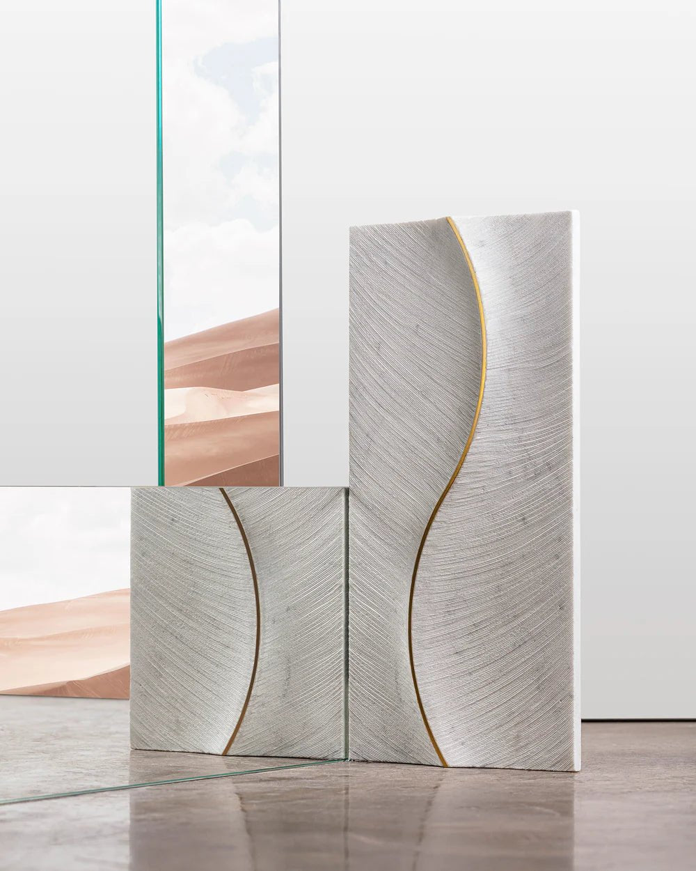 Alison Rose Zephyr Bianco Carrara Marble Dimensional Tile Zicana Boutique - Zicana Boutique - 3