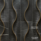 Alison Rose Zephyr Nero Marble Dimensional Tile Artistic Tile - Zicana Boutique - 1