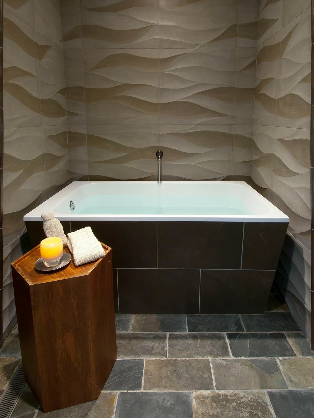 Ambra Moss Green Sandstone Dimensional Tile Artistic Tile - Zicana Boutique - 5