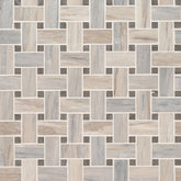 Angora Marble MSI Mosaic Tiles 12" X 12" Basketweave Pattern MSI - Zicana Boutique - 1