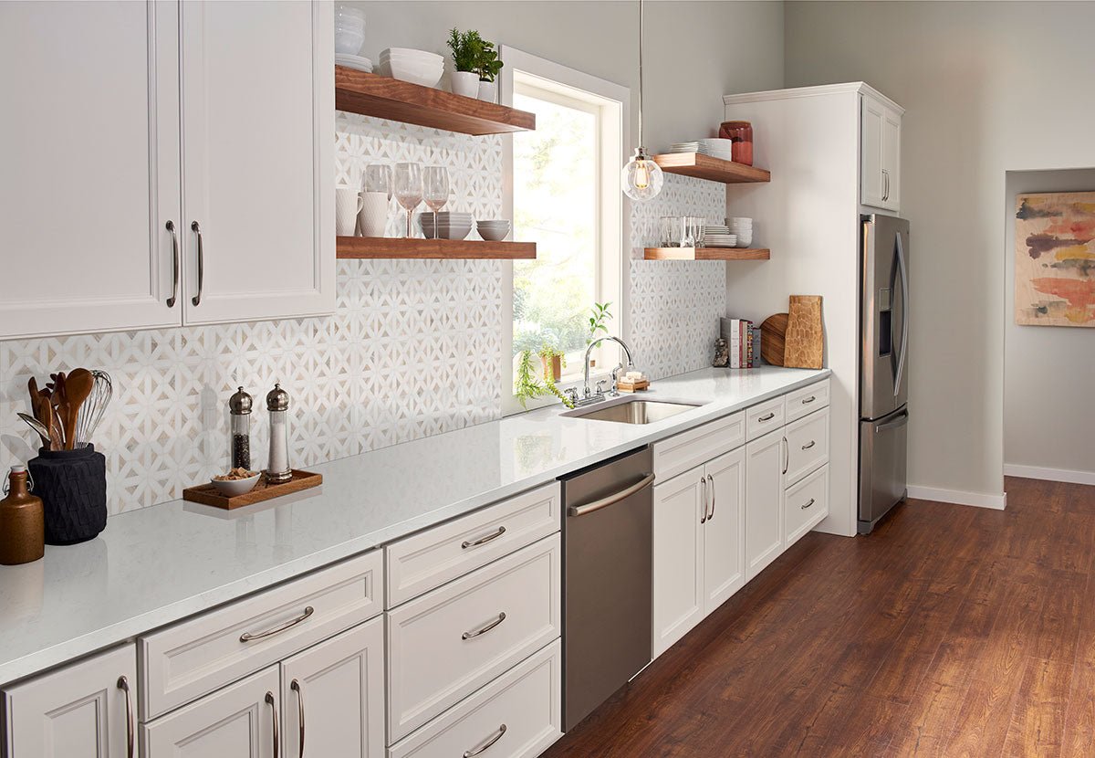 Angora Marble MSI Mosaic Tiles 12" X 12" Geometric Pattern MSI - Zicana Boutique - 2