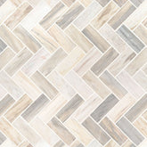 Angora Marble MSI Mosaic Tiles 12" X 12" Herringbone Pattern MSI - Zicana Boutique - 1