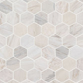 Angora Marble MSI Mosaic Tiles 12" X 12" Hexagon Pattern MSI - Zicana Boutique - 1