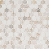 Angora Tibi Marble MSI Mosaic Tiles 12" X 12" Hexagon Pattern MSI - Zicana Boutique - 1